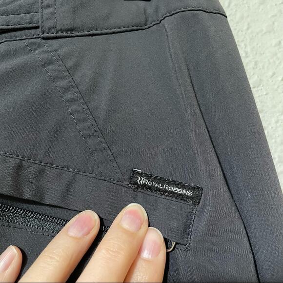Royal Robbins Black Full Length Womens Outdoor Hiking Pants 6 Gorpcore Casual - Picture 3 of 11